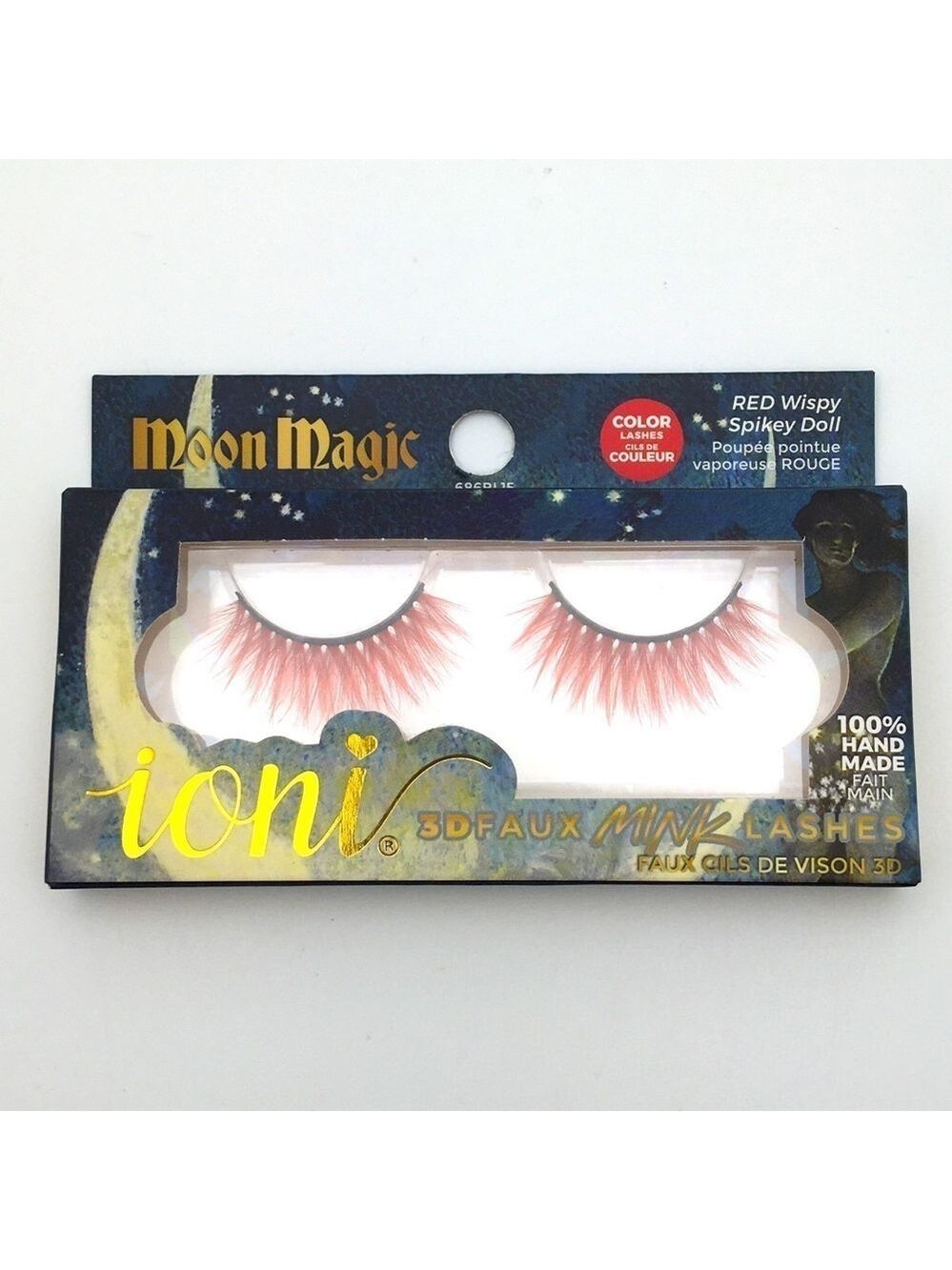 Red Raver Faux Mink Lashes, Handmade - Picture 3 of 5